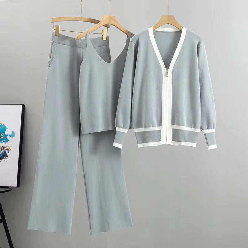 Daisy™ - Elegant, Stylish Knitted Three-Piece Suit Set