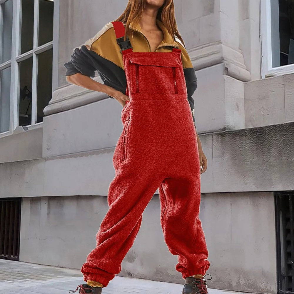 Marie™ - Adjustable Corduroy Fleece Jumpsuit