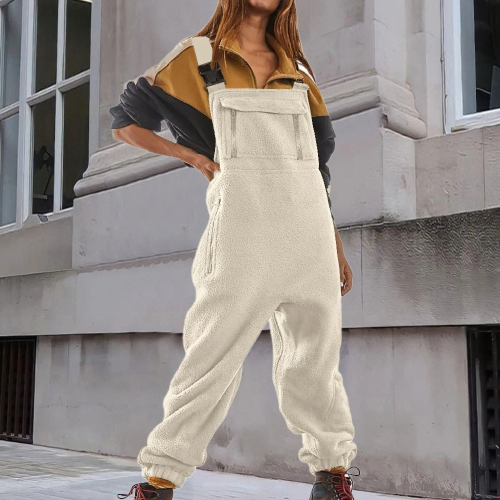 Marie™ - Adjustable Corduroy Fleece Jumpsuit