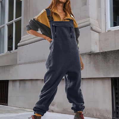 Marie™ - Adjustable Corduroy Fleece Jumpsuit