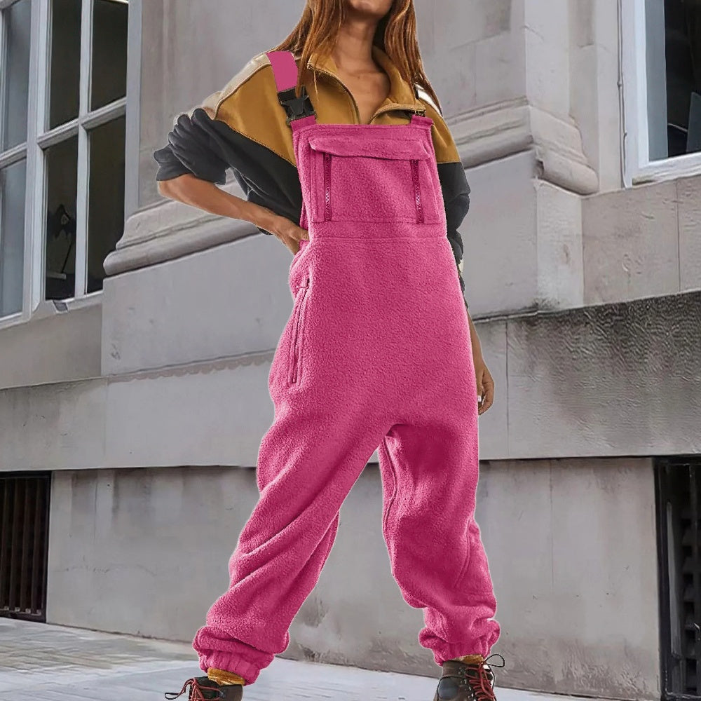 Marie™ - Adjustable Corduroy Fleece Jumpsuit