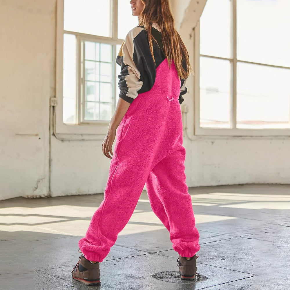 Marie™ - Adjustable Corduroy Fleece Jumpsuit