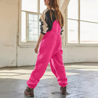 Marie™ - Adjustable Corduroy Fleece Jumpsuit