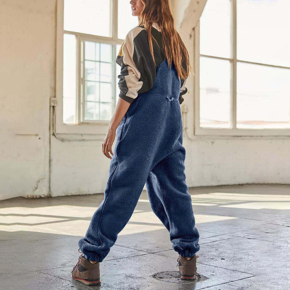 Marie™ - Adjustable Corduroy Fleece Jumpsuit