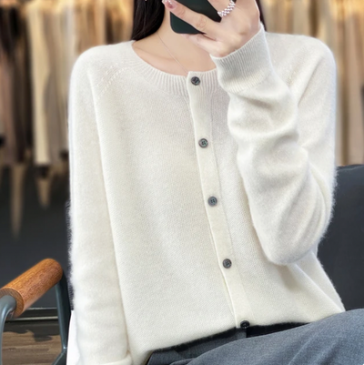 Noelle™ - Cozy Wool Cardigan