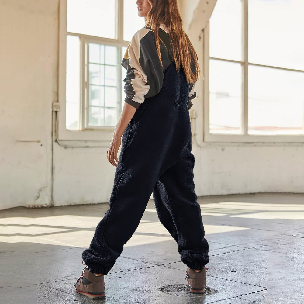 Marie™ - Adjustable Corduroy Fleece Jumpsuit