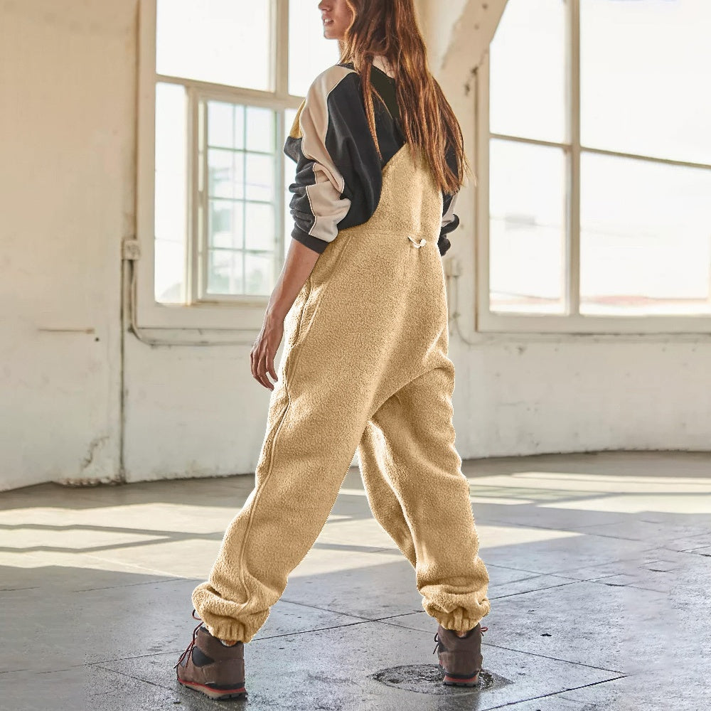 Marie™ - Adjustable Corduroy Fleece Jumpsuit