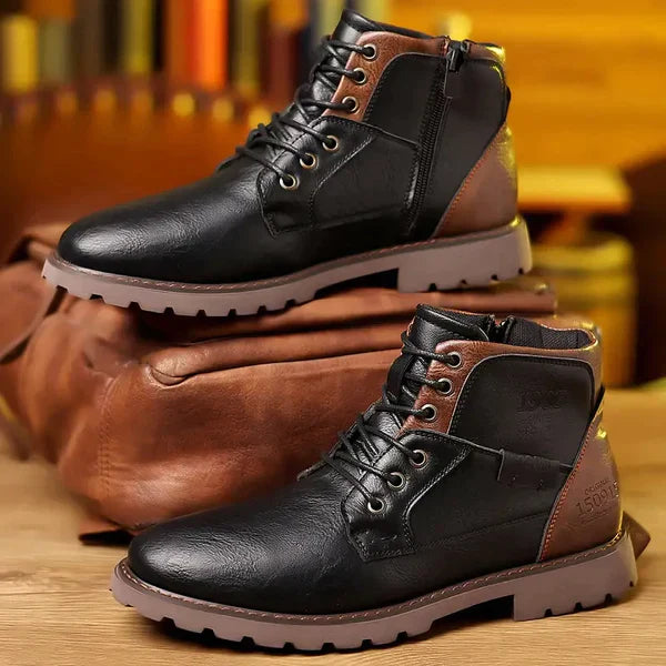 Jethro | Robust Leather Lace-Up Boots