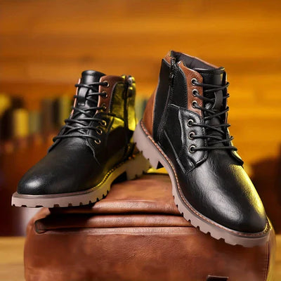 Jethro | Robust Leather Lace-Up Boots